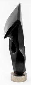 Arthur M. Bernhang "She" Black Marble Sculpture