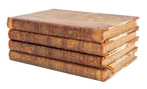 Dante Alighieri "La Divina commedia", 4 Vols.: Dante Alighieri, "La Divina commedia", con Tavole in Rame, Firenze: Nella Tipografia All'Insegna Dell'Ancora, 1817-1819, Volumes I-IV, with original copper plate engravings, text in Italian, each with