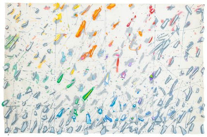 Elfi Schuselka Abstract Mixed Media on Mesh, 1980