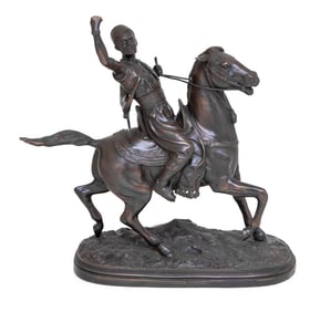 Auguste Moreau "The Falconer" Bronze