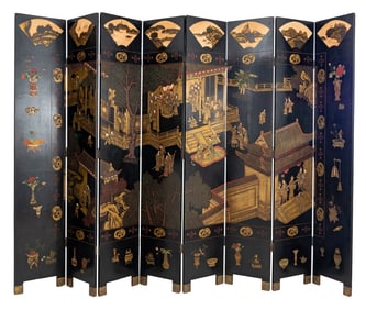 Chinese 8-Panel Coromandel Screen