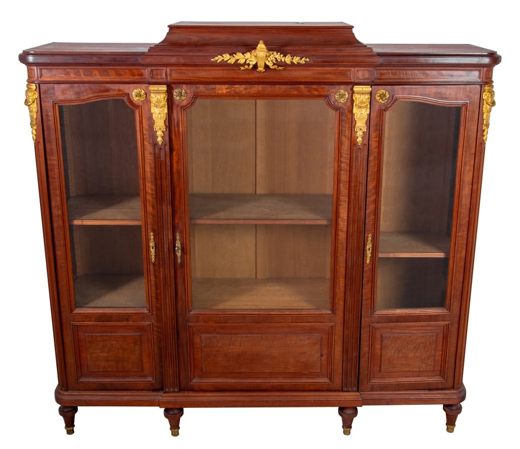 Louis XV Style Gilt Metal Mounted Mahogany Vitrine (1 of 4)