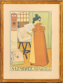 Theo Rysselberghe "N. Lembree" Lithograph Poster