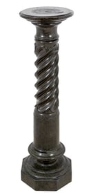 Victorian Green Serpentine Pedestal