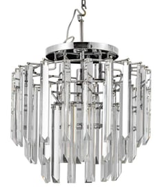 Italian Murano Glass Camer Prism Chandelier