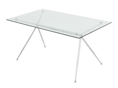 Italian Balutto Associati Glass Top Chrome Desk: Italian Balutto Associati Glass Top and Chrome-Plated Base Table. 29.75" H x 49.75" W x 35.5" W. Provenance: From a Chelsea, New York City Collection. Keywords: Modern Furniture, European Furniture, D