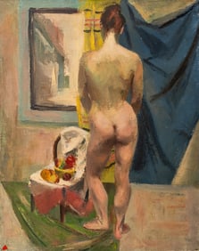 James Klein Standing Nude Woman Oil