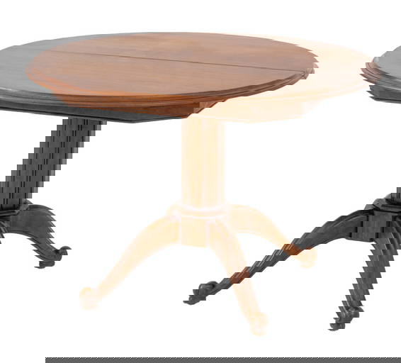 Round Teak Pedestal Dining Table By Gangso Mobler Small Teak And