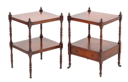 English Regency Two-Tier Mahogany Stand, 2