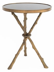 Global Views "Twig" Bronze Tripod Side Table