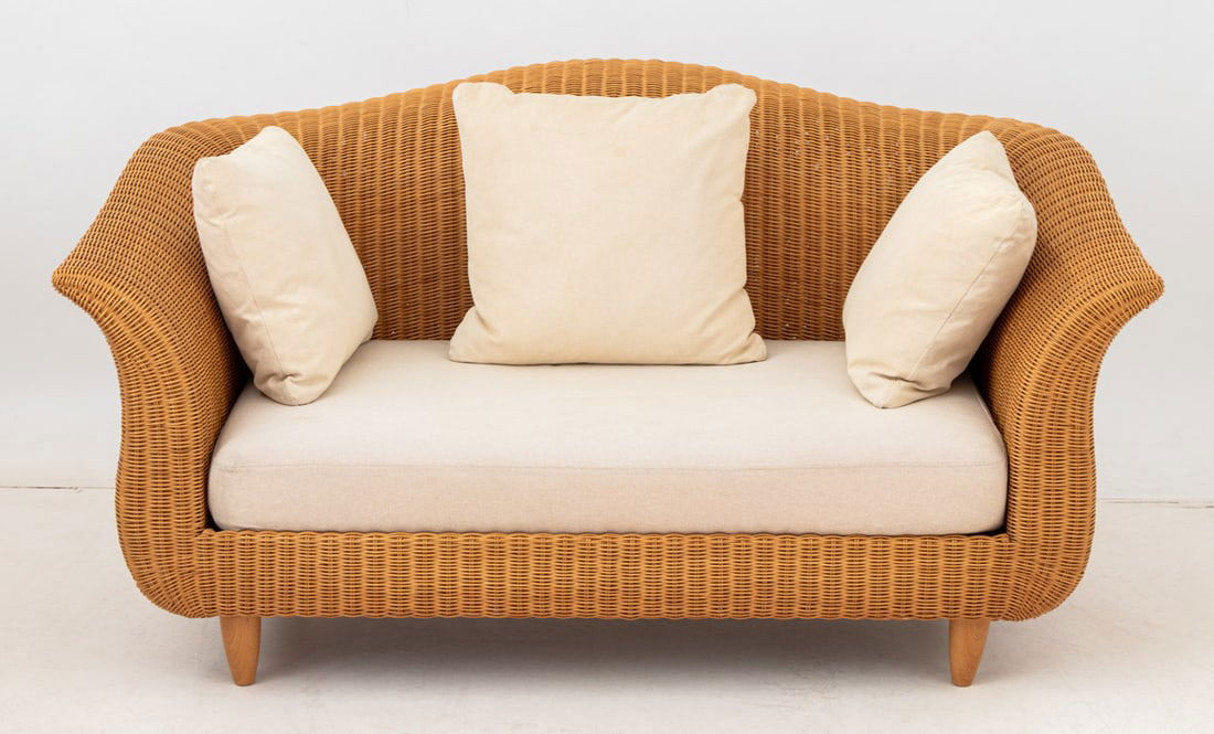 Varaschin Wicker Two-Seat Sofa (1 of 6)