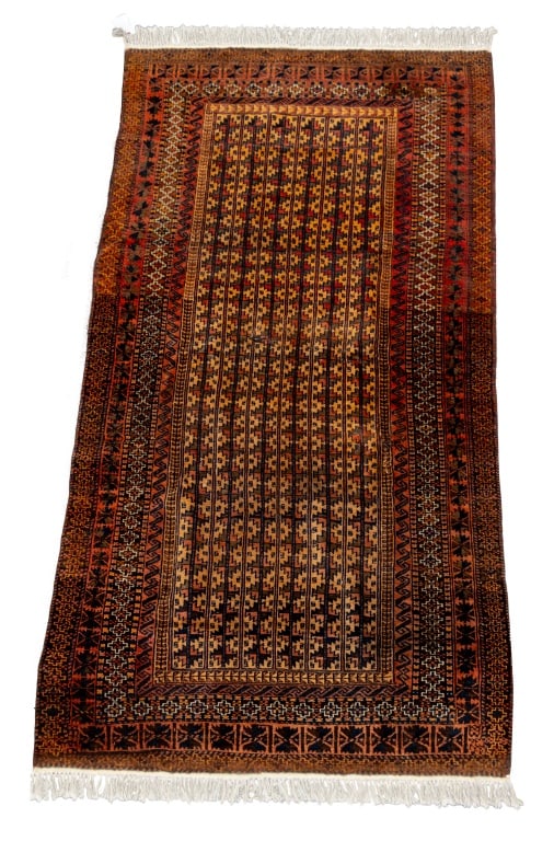 Afghan Runner Rug, 8' 10" x 4' 2" (1 of 4)