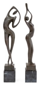 Miguel Fernando Lopez Figural Bronze Sculptures, 2
