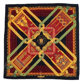 Hermes "Brins d'Or" Silk Scarf