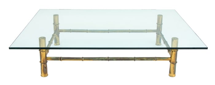 Maison Bagues Style Bamboo Motif Coffee Table