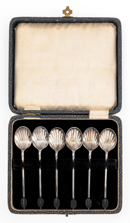 George V Sterling Silver Demitasse Spoons, 6 (1 of 6)