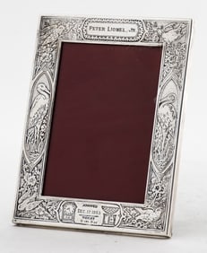 Lebkuecher & Co. Silver Birth Announcement Frame