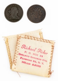 U.S. Draped Bust Half Cent Coins, 2