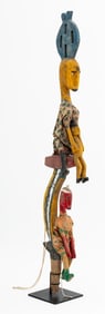 Bamana Polychromed Figural Group Marionette Puppet