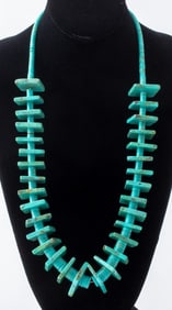 Turquoise Bead Statement Necklace