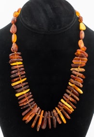 Amber Bead Necklace