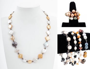 Pearl Jewelry Accessories, 6 Pieces