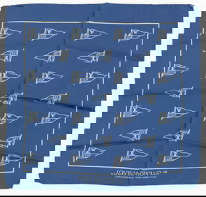 Louis Vuitton America's Cup Blue Neck Scarf