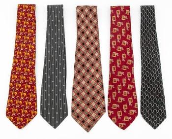 Gucci, Valentino, Etc. Designer Silk Ties, 5