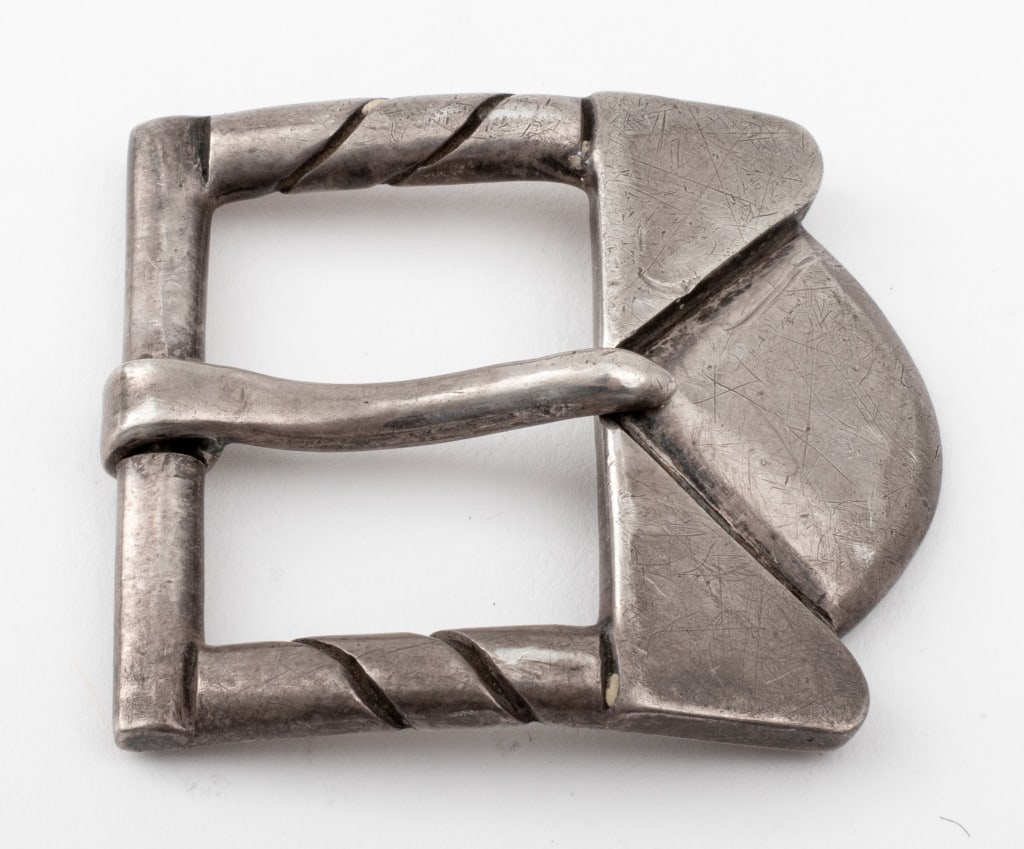 Hector Aquilar Taxco Mexican Silver Belt Buckle (1 of 5)