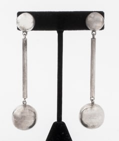 Mexican Retro Sterling Silver Drop Earrings
