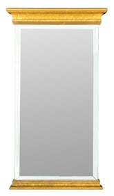 Neoclassical Style Giltwood Beveled Mirror