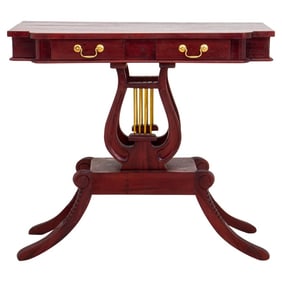 Regency Style Pedestal Sofa Table