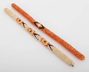 Tahitian Polychrome Shell Hei Necklaces, 2