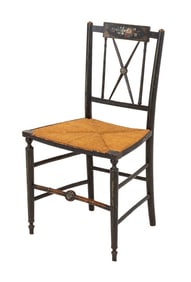 Regency Style Paint-Decorated Side Chair