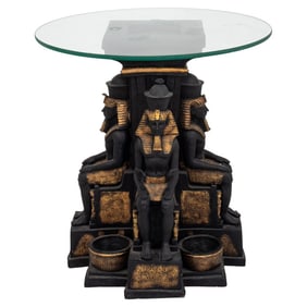 Egyptian Revival Style End Table
