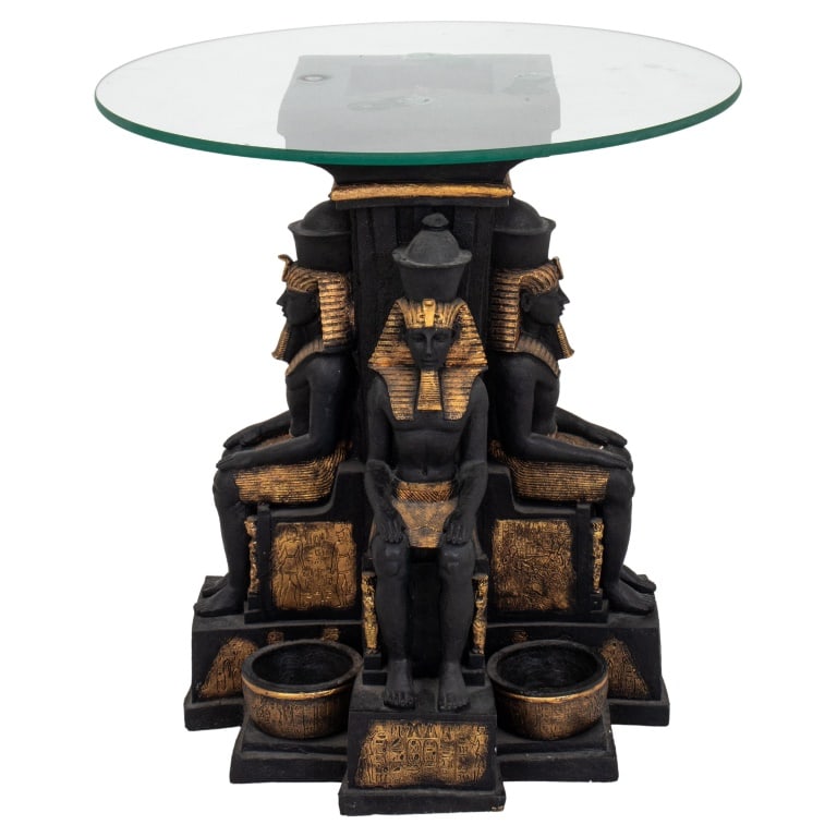 Egyptian Revival Style End Table (1 of 10)