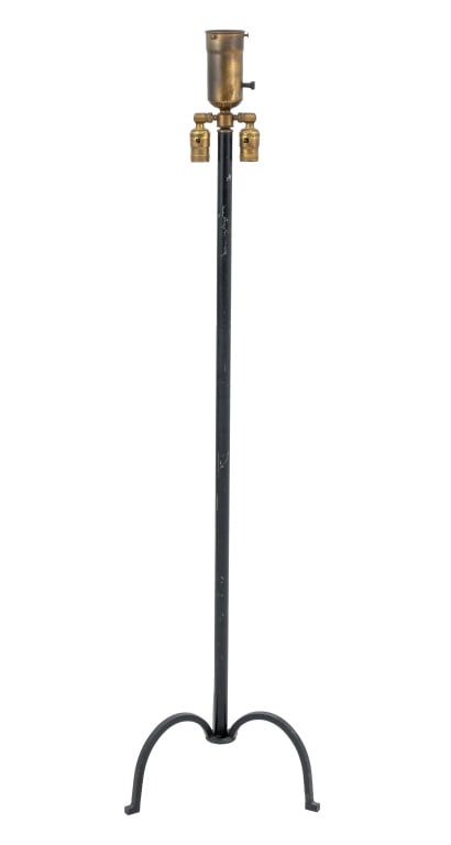 Albert Hadley Attr. Black Metal Torchiere (1 of 4)