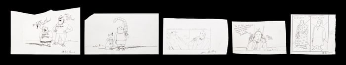 Michael Paraskevas Comic Strips Graphite, 5