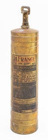 LaFrance Brass Hand Pump Fire Extinguisher