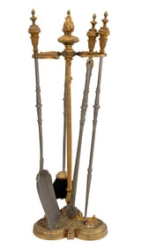 Louis XVI Style Fireplace Tool Set, 5 Pcs.