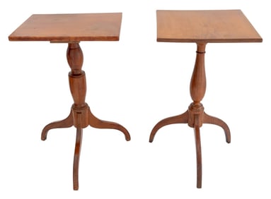 American Birch Tripod Tables, 2