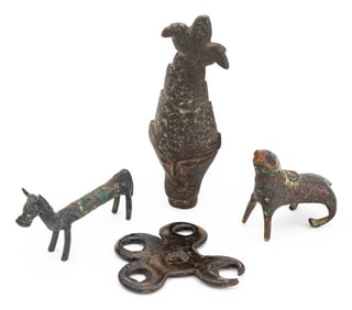 Patinated Bronze and Metal Pictorial Articles, 4
