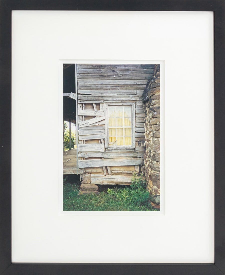 William Christenberry "Window..." Pigment Print: William Christenberry (American, 1936-2016), "Window, Mills Hill, Hale Country, Alabama", Archival Pigment Print, 1973, printed later, signed in pencil, titled and numbered edition "2/25" to verso, Ja