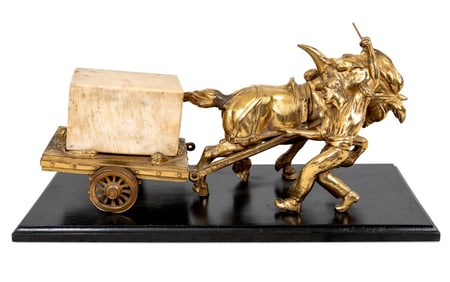 Robert Bousquet "The Quarryman" Gilt Bronze