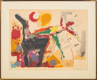 Marino Marini "Pl. VI, Color to Form" Lithograph