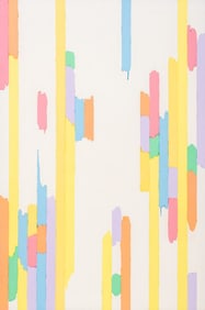 Domenick Capobianco Lines Oil on Canvas, 1975