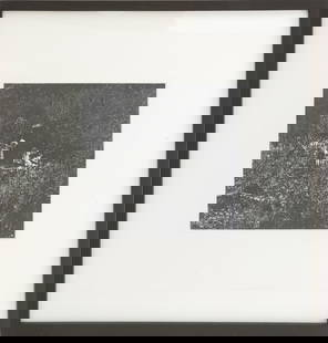 Ralph Eugene Meatyard Untitled Silver Print: Ralph Eugene Meatyard (American, 1925-1972), Untitled, Gelatin Silver Print, circa 1960, signed by the artist's widow Madelyn O. Meatyard to the verso, ebonized wood frame. Image: 7.25" H x 7.5" W; fr
