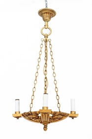 Neoclassical Style Gilt Bronze Chandelier