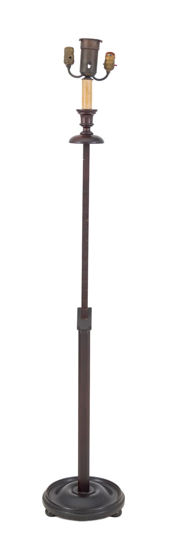 Frances Elkins Attr. Mahogany "Rachet" Floor Lamp (1 of 7)