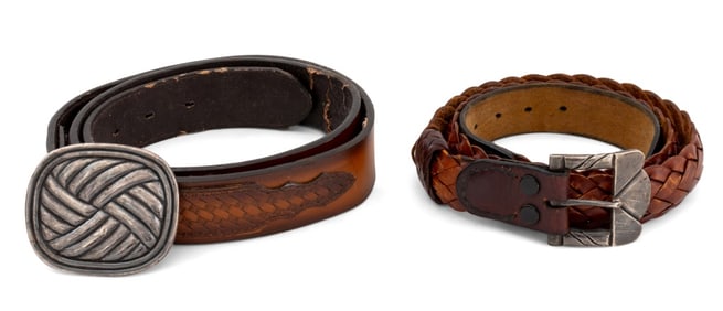 William Spratling & Hector Aguilar Silver Belts, 2